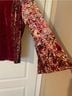 Venezia Floral Red Burgundy Long Sleeve T-Shirt Size 14 - photo 3
