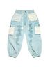Pol 100% Cotton Green Cargo Pants Size S - photo 3