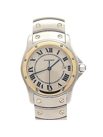 Cartier Cartier Santos Round MM Two-Tone W20037R3 SSxYG Quartz Watch (view 1)