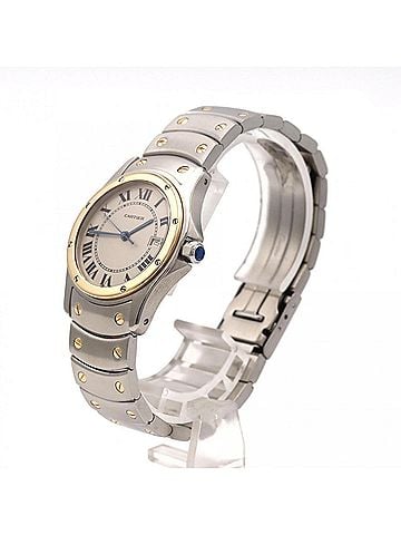 Cartier Cartier Santos Round MM Two-Tone W20037R3 SSxYG Quartz Watch (view 2)