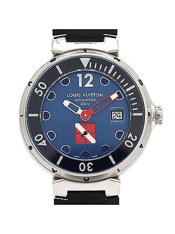Louis Vuitton Louis Vuitton Tambour Diving Blue Q103F SS Automatic Watch (view 1)