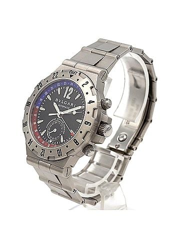 Bvlgari Bulgari Diagono Professional GMT GMT40S GMT40SSD SS Automatic Watch (view 2)