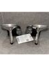 MNG 100% Synthetic Solid Silver Heels Size EU 35 - photo 4