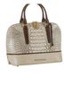 Brahmin Ivory Brown Leather Shoulder Bag One size - photo 1