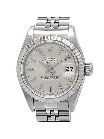 Rolex ROLEX Datejust 69174 Women's Watch, Stainless Steel x 18K White Gold, 40584 (view 2)