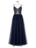 TLCare 100% Polyester Solid Blue Silver Cocktail Dress Size 20 - photo 1