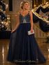 TLCare 100% Polyester Solid Blue Silver Cocktail Dress Size 20 - photo 4