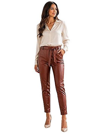 Ann Taylor LOFT Curvy Faux Leather Pants (view 1)