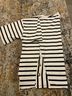 Zara Stripes White Black Short Sleeve Blouse Size S - photo 3