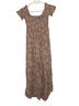 Francesca's Floral Brown Jumpsuit Size M - photo 1
