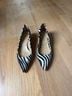 Jamie Haller Animal Print Black White Heels Size EU 40 - photo 4