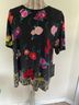 Johnny Was Floral Black Multi Color Short Sleeve Blouse Size XL - photo 8