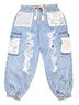 Pol 100% Cotton Solid Blue Cargo Pants Size S - photo 4