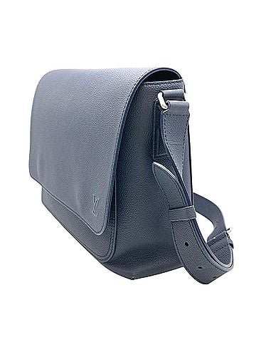 Louis Vuitton Louis Vuitton Aerogram Speed Messenger Shoulder Bag, Calfskin, M15267, Navy, RFID, Blue (view 2)