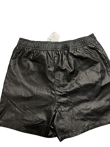 DOWN HOME LEATHER Faux Leather Shorts (view 2)