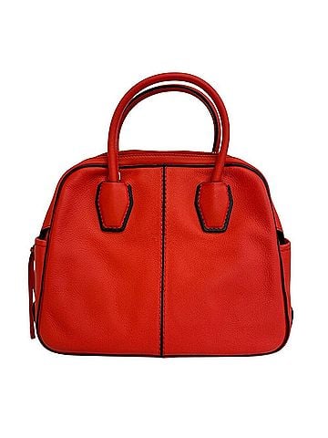 Tod's Tod's TOD’S Mikey Gommini Mini Bowler Leather Handbag, Red (view 1)