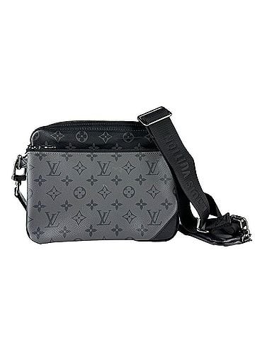 Louis Vuitton Louis Vuitton LOUIS VUITTON Crossbody Shoulder Bag Monogram Eclipse Trio Messenger Black Gray Men's M69443 z10852 (view 1)