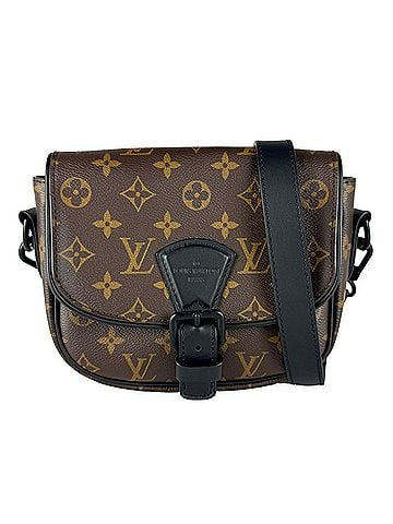 Louis Vuitton Louis Vuitton LOUIS VUITTON Shoulder Bag Monogram Macassar Montsouris Messenger PM Canvas Brown Black Men's M47060 z10742 (view 1)