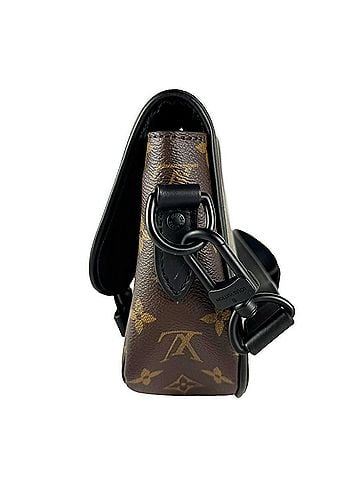 Louis Vuitton Louis Vuitton LOUIS VUITTON Shoulder Bag Monogram Macassar Montsouris Messenger PM Canvas Brown Black Men's M47060 z10742 (view 2)