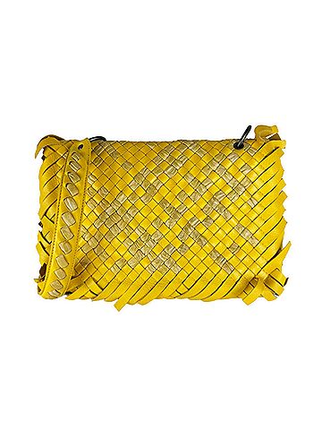 Bottega Veneta Bottega Veneta shoulder bag, Intrecciato leather, yellow, women's, z10859 (view 1)