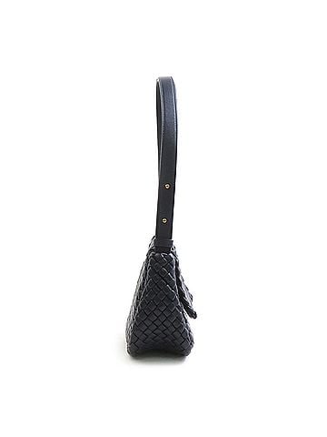 Bottega Veneta Bottega Veneta Intrecciato Small Cobble Leather Shoulder Bag, Navy, Women's, 90282k (view 2)