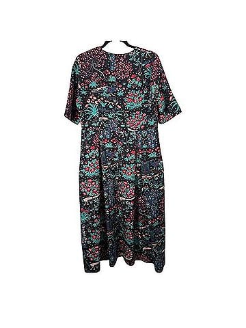 Tuckernuck Midnight Garden Peacock Casual Dress (view 2)