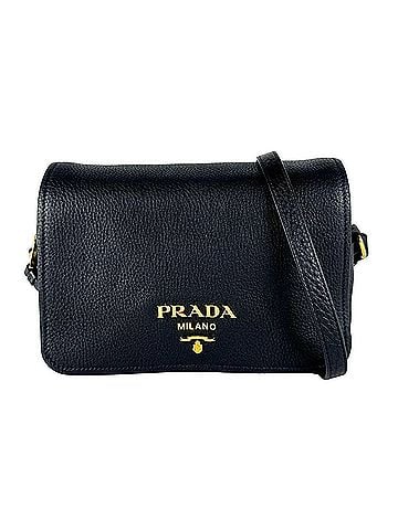 Prada Prada PRADA Shoulder Bag Leather Black Gold Women's z10738 (view 1)