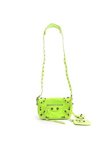 Balenciaga Balenciaga BALENCIAGA Shoulder Bag Le Cagole XS Leather Neon Yellow Women's 719082 90289k (view 1)
