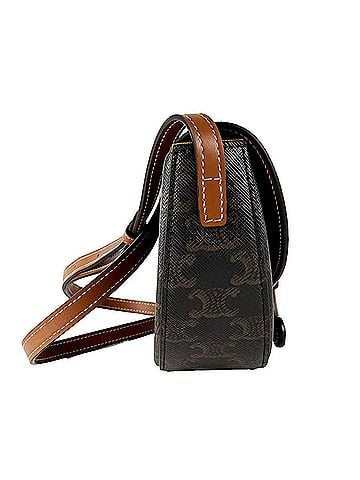 Céline Celine CELINE Shoulder Bag Cuir Triomphe Besace Leather Brown Women's z10853 (view 2)