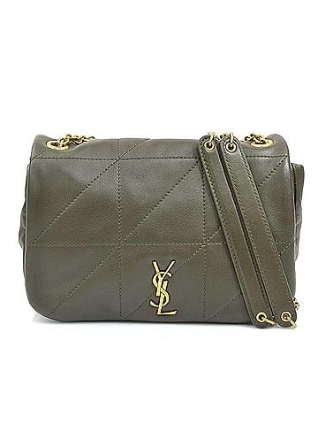 Saint Laurent Saint Laurent Jamie 4.3 Shoulder Bag, Leather, Khaki Brown, Women's, 766754 90288k (view 1)