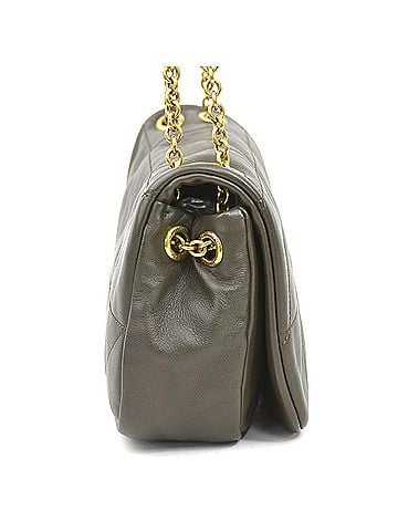 Saint Laurent Saint Laurent Jamie 4.3 Shoulder Bag, Leather, Khaki Brown, Women's, 766754 90288k (view 2)