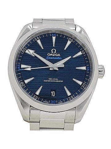 Omega Omega Seamaster Aqua Terra 220.10.41.21.03.001 Men's Watch, Brand Name, Date, Automatic Movement, Stainless Steel (SS), Silver &amp; Blue (view 2)