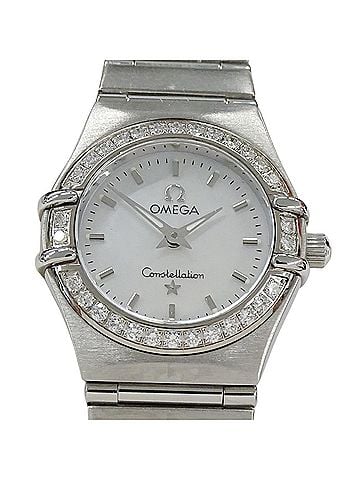Omega Omega Constellation Mini 1466.71 Women's Watch, Brand Name, Shell Diamond, Quartz Movement, Stainless Steel (SS), Silver (view 2)