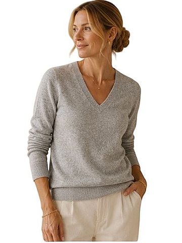 Ann Taylor Cashmere Pullover Sweater (view 1)