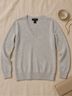Ann Taylor 100% Cashmere Gray Cashmere Pullover Sweater Size S - photo 3