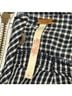 Free People 100% Cotton Plaid Checkered-gingham White Blue Romper Size 8 - photo 3