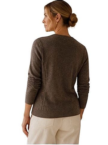 Aqua Cashmere Pullover Sweater (view 2)