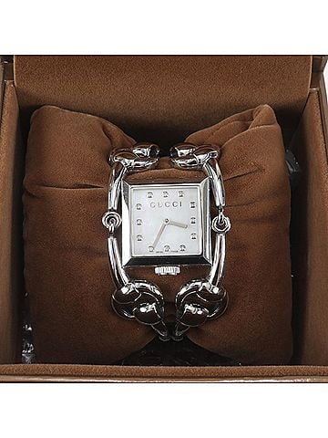 Gucci Gucci Signoria Diamond Shell Watch, Silver, Brand, Working, Women's (view 1)