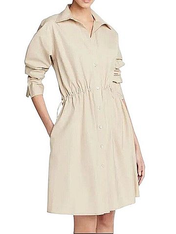 Vince. Drawcord Ruched Casual Dress (view 1)