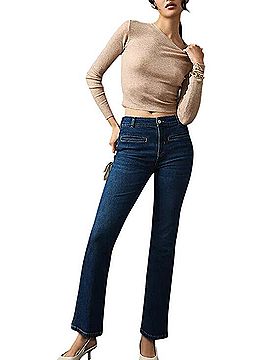 Anthropologie Maeve Essential Mid Rise Kick Flare Jeans (view 1)