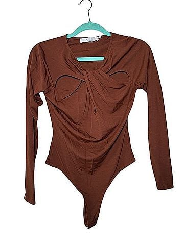 Astr Twist-Front Bodysuit (view 1)