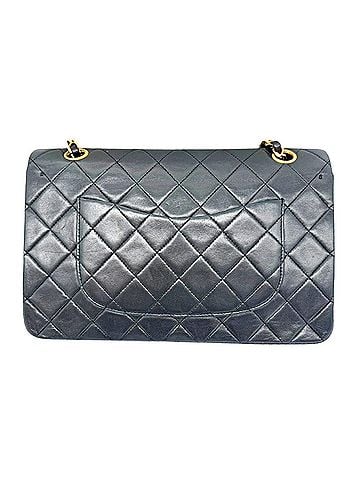 Chanel CHANEL Matelassé 25 Double Flap Chain Shoulder Bag, Lambskin, Black, Women's (view 2)