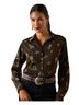 Ariat Print Brown Button-Down Shirt Size XL - photo 1