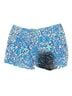 Lilly Pulitzer Floral Blue White Denim Shorts Size 0 - photo 1