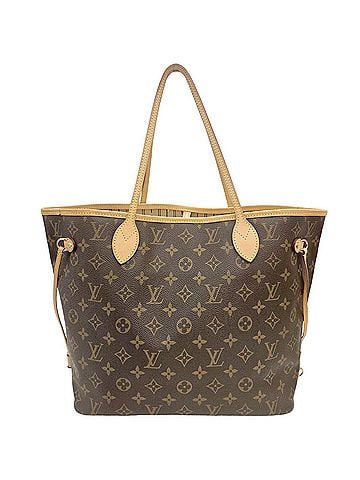 Louis Vuitton LOUIS VUITTON Louis Vuitton Monogram Neverfull MM M40156 Tote Bag Brown Reversible Women's (view 2)
