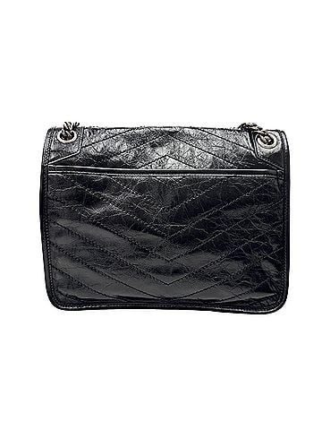 Saint Laurent YVES SAINT LAURENT NIKI Medium Chain Shoulder Bag, Quilted Leather, Black, Women's (view 2)