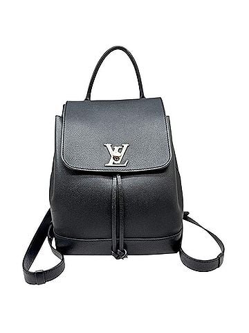Louis Vuitton LOUIS VUITTON Lockme Backpack, Leather, Black, M41815, Backpack for Women and Men (view 1)