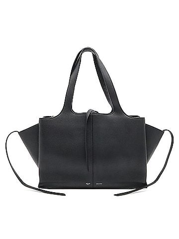 Céline CELINE Trifold Medium Tote Bag Shoulder Leather Black 178883 (view 2)