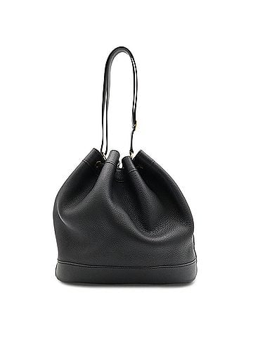 Hermès HERMES Market GM Shoulder Bag/Handbag, Taurillon Clemence Leather, Black, with "Z" stamp. (view 2)
