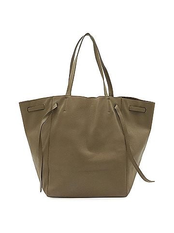 Céline CELINE Cabas Phantom Medium Belt Tote Bag Shoulder Leather Greige 176023 (view 2)
